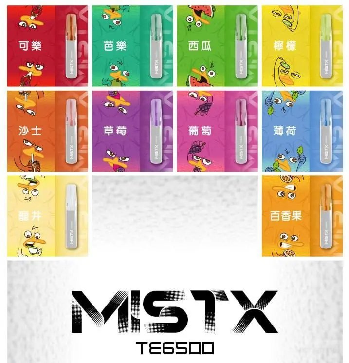 MISTX TE 6500 Puffs「鴨嘴獸」一次性抛棄式電子煙【10款現貨】